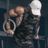 imageCOOFANDY Men Workout Tank Top 2 Pack Gym Bodybuilding Sleeveless Muscle T ShirtsCamo Black