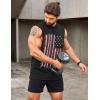 imageCOOFANDY Men Workout Tank Top 2 Pack Gym Bodybuilding Sleeveless Muscle T ShirtsUsa Flag 02