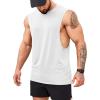imageCOOFANDY Men Workout Tank Top 2 Pack Gym Bodybuilding Sleeveless Muscle T ShirtsWhite1pcs