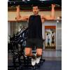 imageCOOFANDY Mens 2 Pack Gym Workout Shorts 5 Inch Mesh Athletic Shorts Quick Dry Running Shorts with PocketsBlack  Black