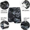 imageCOOFANDY Mens 2 Pack Gym Workout Shorts Quick Dry Athletic Shorts 5 Inch Lightweight Sports Running Shorts with PocketsArmy Green CamoGrey Camo