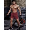 imageCOOFANDY Mens 2 Pack Gym Workout Shorts Quick Dry Athletic Shorts 5 Inch Lightweight Sports Running Shorts with PocketsBlackWine Red