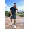 imageCOOFANDY Mens 2 Pack Running Shorts 2 in 1 Workout Shorts Quick Dry Gym Training Athletic Jogger with Phone Pockets2pack Army Greennavy Blue