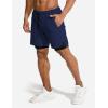 imageCOOFANDY Mens 2 Pack Running Shorts 2 in 1 Workout Shorts Quick Dry Gym Training Athletic Jogger with Phone Pockets2pack Army Greennavy Blue