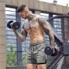 imageCOOFANDY Mens 2 Pack Running Shorts 2 in 1 Workout Shorts Quick Dry Gym Training Athletic Jogger with Phone Pockets2pack Blacklight Grey