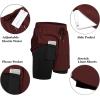 imageCOOFANDY Mens 2 Pack Running Shorts 2 in 1 Workout Shorts Quick Dry Gym Training Athletic Jogger with Phone Pockets2pack Blackwine Red