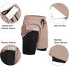 imageCOOFANDY Mens 2 Pack Running Shorts 2 in 1 Workout Shorts Quick Dry Gym Training Athletic Jogger with Phone Pockets2pack Champagne Khakilight Grey