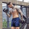imageCOOFANDY Mens 2 Pack Running Shorts 2 in 1 Workout Shorts Quick Dry Gym Training Athletic Jogger with Phone Pockets2pack Dark Greyblue