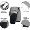 imageCOOFANDY Mens 2 Pack Running Shorts 2 in 1 Workout Shorts Quick Dry Gym Training Athletic Jogger with Phone Pockets2pack Light Greyarmy Green