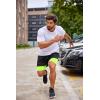 imageCOOFANDY Mens 2 Pack Running Shorts 2 in 1 Workout Shorts Quick Dry Gym Training Athletic Jogger with Phone Pockets2packblackfluorescentnavy Blue