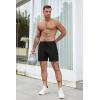 imageCOOFANDY Mens 2 Pack Workout Gym Shorts 7 Inch  5 Inch Athletic Shorts Lightweight Casual Jogger Short with Zipper Pockets3 Packdark GreyNavy BlueBlack