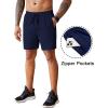 imageCOOFANDY Mens 2 Pack Workout Gym Shorts 7 Inch  5 Inch Athletic Shorts Lightweight Casual Jogger Short with Zipper Pockets3 Packdark GreyNavy BlueBlack