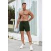 imageCOOFANDY Mens 2 Pack Workout Gym Shorts 7 Inch  5 Inch Athletic Shorts Lightweight Casual Jogger Short with Zipper PocketsBlack  Army Green