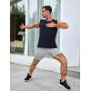 imageCOOFANDY Mens 2 Pack Workout Gym Shorts 7 Inch  5 Inch Athletic Shorts Lightweight Casual Jogger Short with Zipper PocketsBlack  Grey