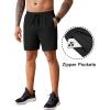 imageCOOFANDY Mens 2 Pack Workout Gym Shorts 7 Inch  5 Inch Athletic Shorts Lightweight Casual Jogger Short with Zipper PocketsBlack  Wine Red