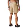 imageCOOFANDY Mens 2 Pack Workout Gym Shorts 7 Inch  5 Inch Athletic Shorts Lightweight Casual Jogger Short with Zipper PocketsKhaki  Black
