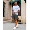 imageCOOFANDY Mens 2 Pack Workout Gym Shorts 7 Inch  5 Inch Athletic Shorts Lightweight Casual Jogger Short with Zipper PocketsNavy Blue  Dark Grey