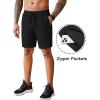 imageCOOFANDY Mens 2 Pack Workout Gym Shorts 7 Inch  5 Inch Athletic Shorts Lightweight Casual Jogger Short with Zipper PocketsWine Red  Black