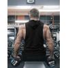 imageCOOFANDY Mens 2 Pack Workout Hooded Tank Tops Bodybuilding Muscle Cut Off T Shirt Sleeveless Gym HoodiesBlackblack