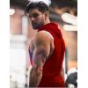 imageCOOFANDY Mens 2 Pack Workout Hooded Tank Tops Bodybuilding Muscle Cut Off T Shirt Sleeveless Gym HoodiesRedblue