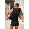 imageCOOFANDY Mens 2 Pack Workout Tank Top UPF 50 Quick Dry Sleeveless Swim Shirt Gym Muscle Athletic Summer Beach T ShirtsBlack