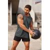 imageCOOFANDY Mens 2 Pack Workout Tank Top UPF 50 Quick Dry Sleeveless Swim Shirt Gym Muscle Athletic Summer Beach T ShirtsBlackDark GreyRed