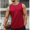 imageCOOFANDY Mens 2 Pack Workout Tank Top UPF 50 Quick Dry Sleeveless Swim Shirt Gym Muscle Athletic Summer Beach T ShirtsBlackRed