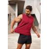 imageCOOFANDY Mens 2 Pack Workout Tank Top UPF 50 Quick Dry Sleeveless Swim Shirt Gym Muscle Athletic Summer Beach T ShirtsBlackRed