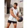 imageCOOFANDY Mens 2 Pack Workout Tank Top UPF 50 Quick Dry Sleeveless Swim Shirt Gym Muscle Athletic Summer Beach T ShirtsBlackWhite