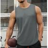 imageCOOFANDY Mens 2 Pack Workout Tank Top UPF 50 Quick Dry Sleeveless Swim Shirt Gym Muscle Athletic Summer Beach T ShirtsBlackWhiteLight Grey
