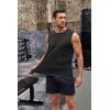 imageCOOFANDY Mens 2 Pack Workout Tank Top UPF 50 Quick Dry Sleeveless Swim Shirt Gym Muscle Athletic Summer Beach T ShirtsBlackWhiteLight Grey