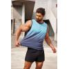 imageCOOFANDY Mens 2 Pack Workout Tank Top UPF 50 Quick Dry Sleeveless Swim Shirt Gym Muscle Athletic Summer Beach T ShirtsBlue Gradient
