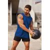 imageCOOFANDY Mens 2 Pack Workout Tank Top UPF 50 Quick Dry Sleeveless Swim Shirt Gym Muscle Athletic Summer Beach T ShirtsBlueNavy Blue