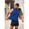 imageCOOFANDY Mens 2 Pack Workout Tank Top UPF 50 Quick Dry Sleeveless Swim Shirt Gym Muscle Athletic Summer Beach T ShirtsBlueNavy Blue