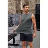 imageCOOFANDY Mens 2 Pack Workout Tank Top UPF 50 Quick Dry Sleeveless Swim Shirt Gym Muscle Athletic Summer Beach T ShirtsLight GreyYellowLight Blue