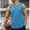imageCOOFANDY Mens 2 Pack Workout Tank Top UPF 50 Quick Dry Sleeveless Swim Shirt Gym Muscle Athletic Summer Beach T ShirtsLight GreyYellowLight Blue