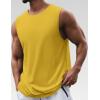imageCOOFANDY Mens 2 Pack Workout Tank Top UPF 50 Quick Dry Sleeveless Swim Shirt Gym Muscle Athletic Summer Beach T ShirtsLight GreyYellowLight Blue