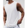 imageCOOFANDY Mens 2 Pack Workout Tank Top UPF 50 Quick Dry Sleeveless Swim Shirt Gym Muscle Athletic Summer Beach T ShirtsWhite