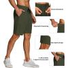 imageCOOFANDY Mens 3 Pack Athletic Running Shorts Gym Workout Short Quick Dry Sports Short with PocketsBlackArmy Green