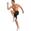 imageCOOFANDY Mens 3 Pack Athletic Running Shorts Gym Workout Short Quick Dry Sports Short with PocketsBlackWhiteGrey 1 Pack of 3