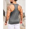 imageCOOFANDY Mens 3 Pack Gym Tank Tops YBack Workout Muscle Tee Sleeveless Fitness Bodybuilding T ShirtsBlackArmy GreenGrey