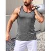 imageCOOFANDY Mens 3 Pack Gym Tank Tops YBack Workout Muscle Tee Sleeveless Fitness Bodybuilding T ShirtsBlackArmy GreenGrey