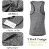 imageCOOFANDY Mens 3 Pack Gym Tank Tops YBack Workout Muscle Tee Sleeveless Fitness Bodybuilding T ShirtsBlackArmy GreenGrey