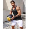 imageCOOFANDY Mens 3 Pack Gym Tank Tops YBack Workout Muscle Tee Sleeveless Fitness Bodybuilding T ShirtsBlackBlueGrey