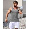 imageCOOFANDY Mens 3 Pack Gym Tank Tops YBack Workout Muscle Tee Sleeveless Fitness Bodybuilding T ShirtsBlackBlueGrey