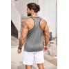 imageCOOFANDY Mens 3 Pack Gym Tank Tops YBack Workout Muscle Tee Sleeveless Fitness Bodybuilding T ShirtsBlackBlueLight Grey