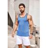 imageCOOFANDY Mens 3 Pack Gym Tank Tops YBack Workout Muscle Tee Sleeveless Fitness Bodybuilding T ShirtsBlackBlueNavy Blue
