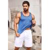 imageCOOFANDY Mens 3 Pack Gym Tank Tops YBack Workout Muscle Tee Sleeveless Fitness Bodybuilding T ShirtsBlackBlueNavy Blue