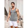 imageCOOFANDY Mens 3 Pack Gym Tank Tops YBack Workout Muscle Tee Sleeveless Fitness Bodybuilding T ShirtsLight GreyLight BluePink