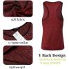 imageCOOFANDY Mens 3 Pack Gym Tank Tops YBack Workout Muscle Tee Sleeveless Fitness Bodybuilding T ShirtsRedBlackNavy Blue